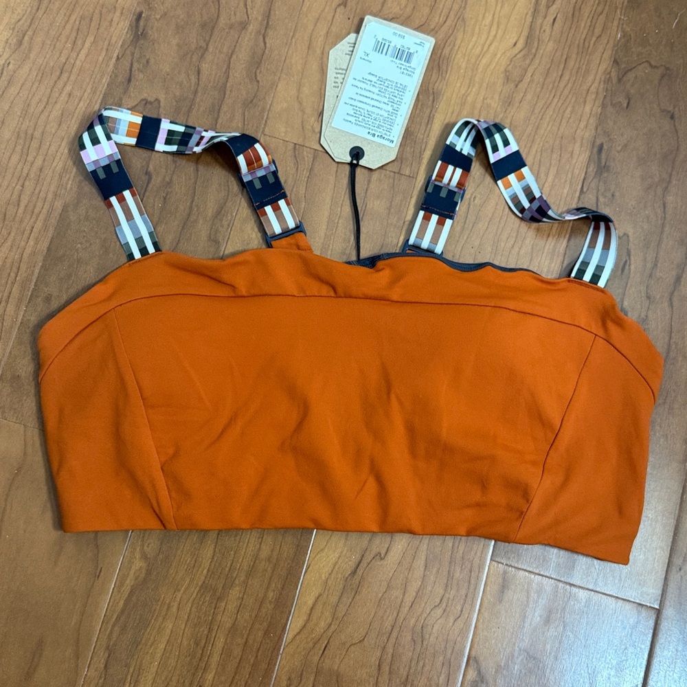 Prana Women's Moraga Bra Gingerbread Tivoli Sz XL Activewear Outdoor Athleisure